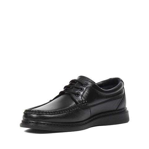 Erkek Siyah Bağcıklı Deri Ayakkabı
