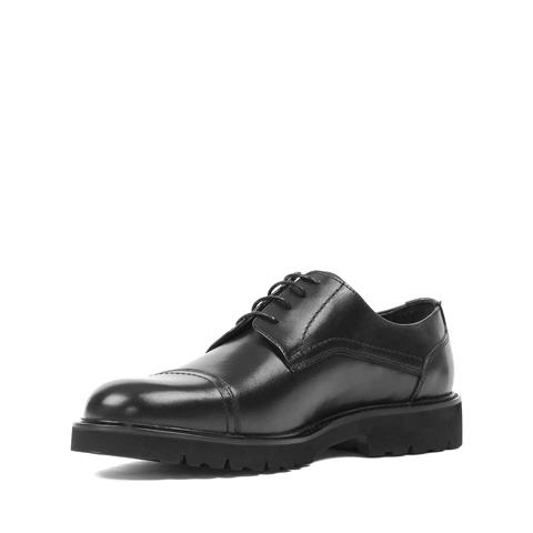 Erkek Siyah Bağcıklı Deri Klasik Ayakkabı