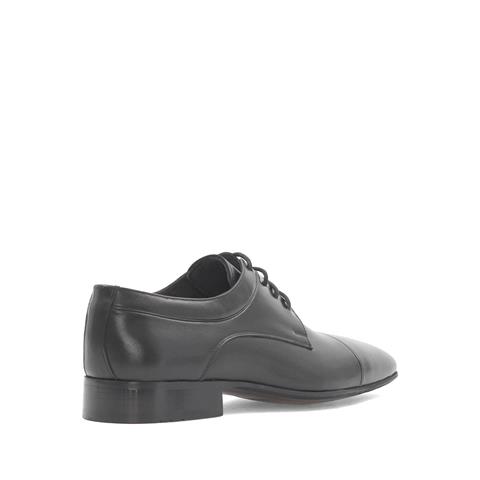 Erkek Siyah Bağcıklı Deri Klasik Ayakkabı