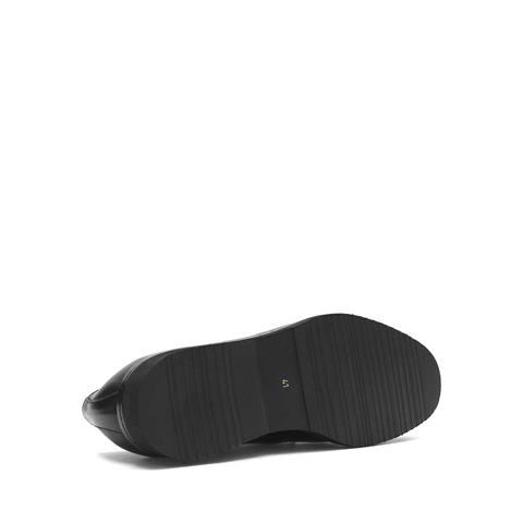 Erkek Siyah Bağcıklı Deri Klasik Ayakkabı