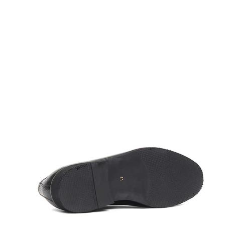 Erkek Siyah Bağcıklı Deri Klasik Ayakkabı