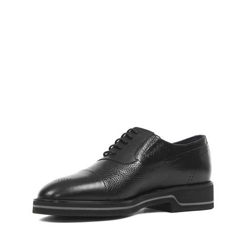 Erkek Siyah Bağcıklı Deri Ayakkabı