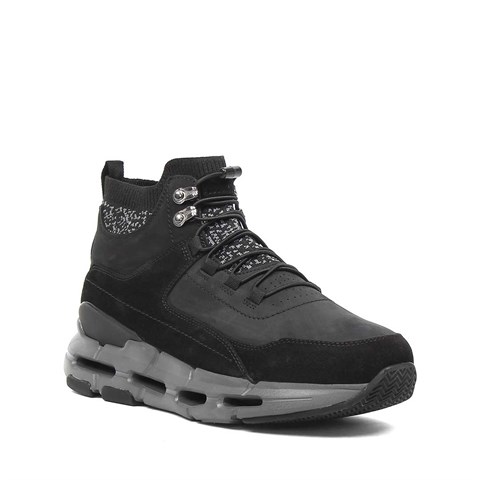 Erkek Siyah Bağcıklı Süet Deri Bot