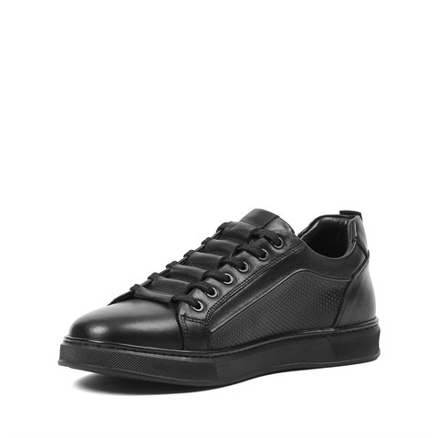 Erkek Siyah Baskılı Kalın Tabanlı Sneaker