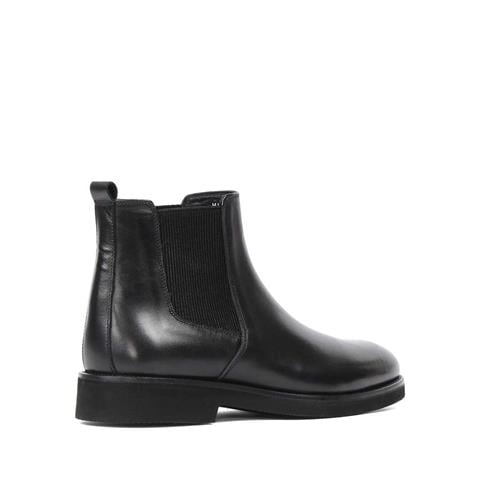 Erkek Siyah Deri Chelsea Bot