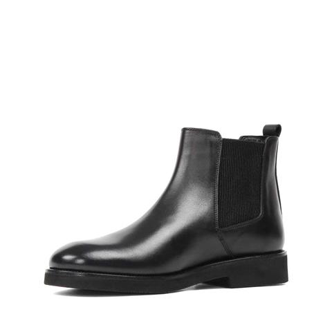 Erkek Siyah Deri Chelsea Bot