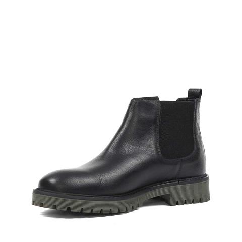 Erkek Siyah Deri Chelsea Bot