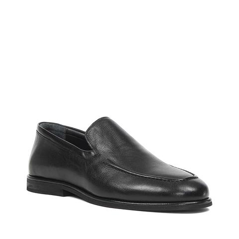 Erkek Siyah Deri Loafer