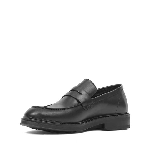 Erkek Siyah Deri Loafer