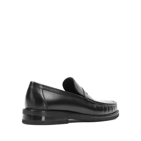 Erkek Siyah Deri Loafer