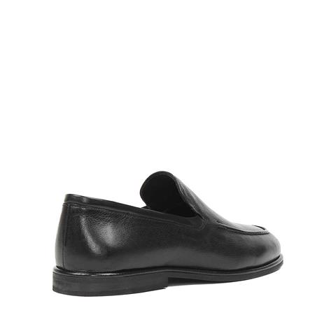 Erkek Siyah Deri Loafer