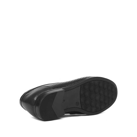 Erkek Siyah Deri Loafer