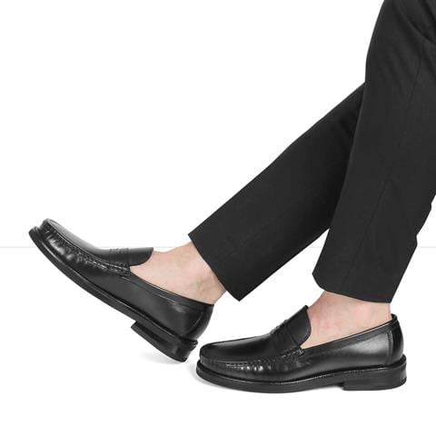 Erkek Siyah Deri Loafer