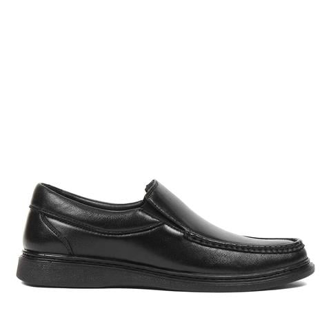 Erkek Siyah Deri Loafer