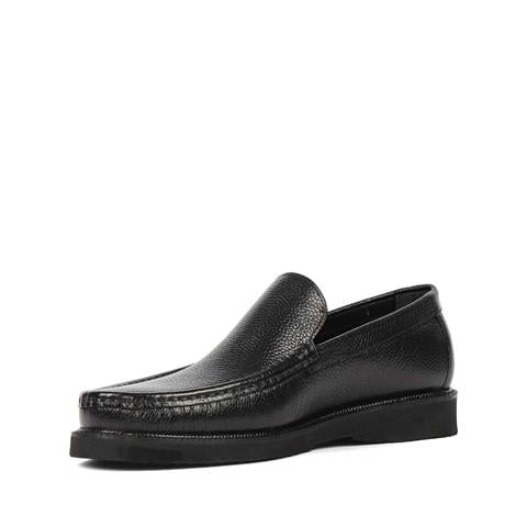 Erkek Siyah Deri Loafer