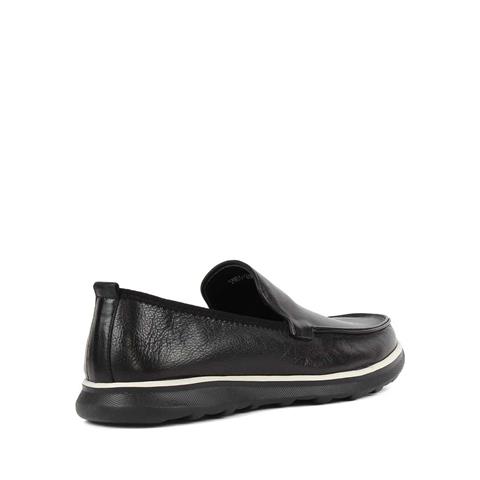 Erkek Siyah Deri Loafer