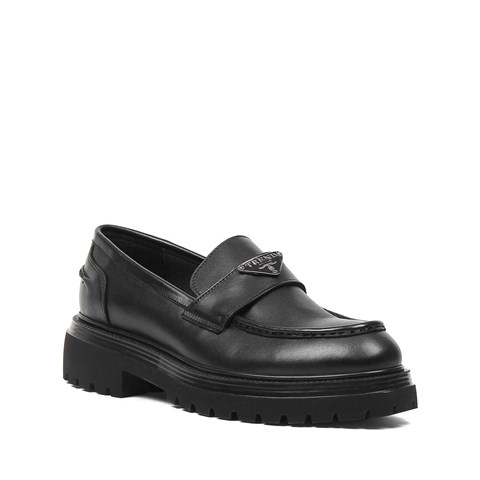 Erkek Siyah Deri Loafer