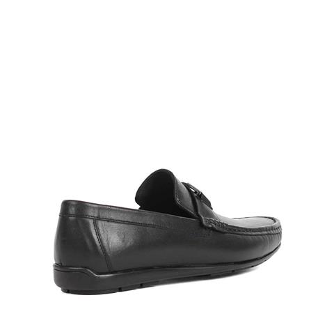 Erkek Siyah Deri Loafer