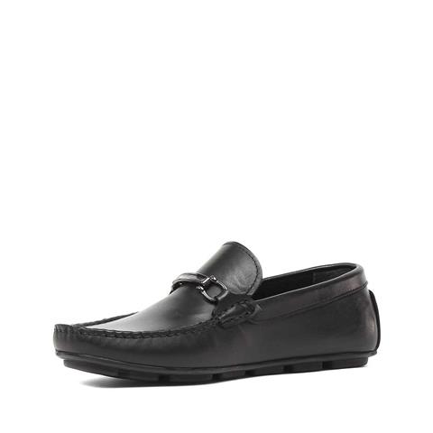 Erkek Siyah Deri Loafer