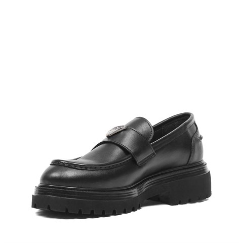 Erkek Siyah Deri Loafer