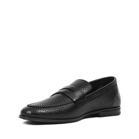 Erkek Siyah Deri Loafer