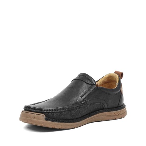 Erkek Siyah Deri Sneaker