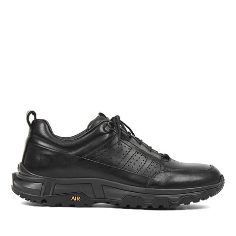 Celal Gültekin Erkek Siyah Deri Sneaker