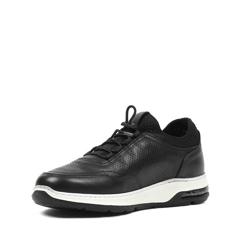 Erkek Siyah Deri Sneaker