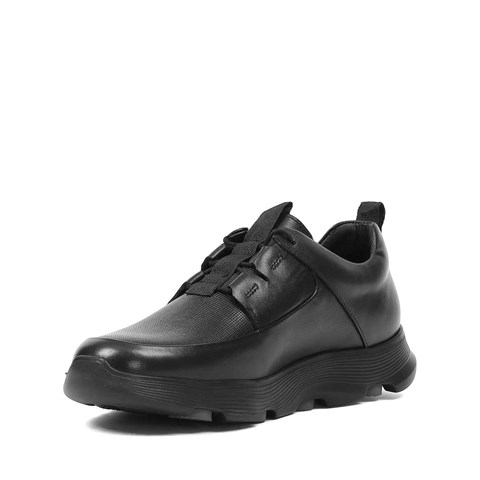 Erkek Siyah Deri Sneaker