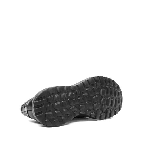 Erkek Siyah Kalın Tabanlı Deri Ayakkabı