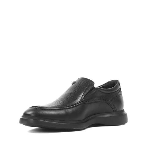 Erkek Siyah Kalın Tabanlı Deri Ayakkabı