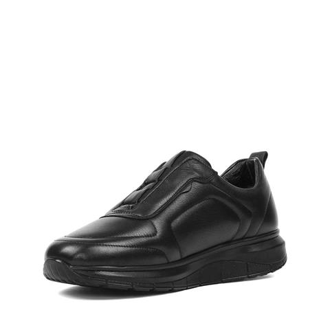 Erkek Siyah Kalın Tabanlı Deri Günlük Ayakkabı