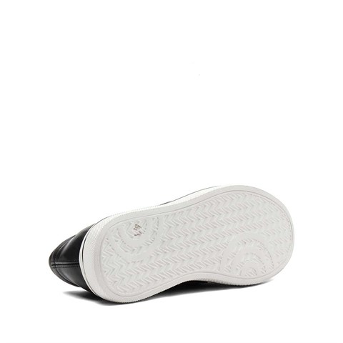 Erkek Siyah Kalın Tabanlı Deri Loafer