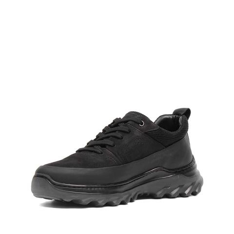 Erkek Siyah Kalın Tabanlı Nubuk Deri Ayakkabı