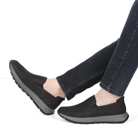 Erkek Siyah Kalın Tabanlı Sneaker