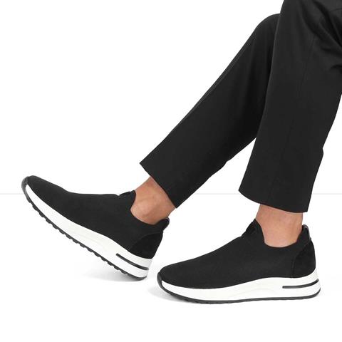 Erkek Siyah Kalın Tabanlı Sneaker