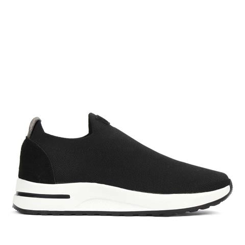 Erkek Siyah Kalın Tabanlı Sneaker