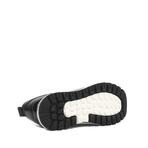 Erkek Siyah Kalın Tabanlı Sneaker