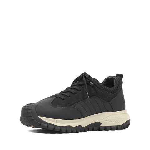 Erkek Siyah Nubuk Deri Sneaker