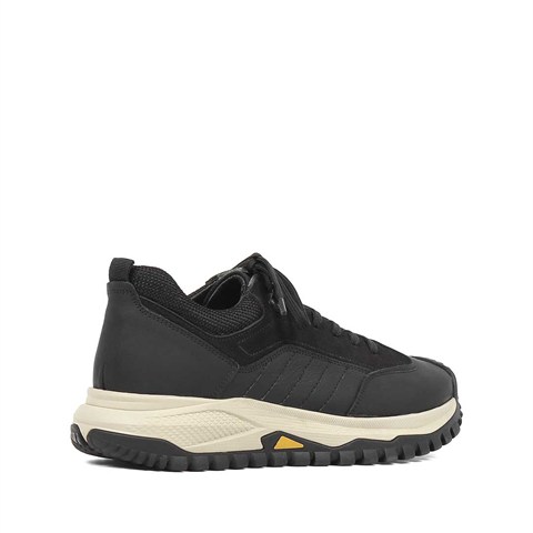 Erkek Siyah Nubuk Deri Sneaker