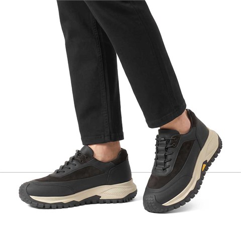 Erkek Siyah Nubuk Deri Sneaker
