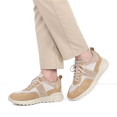 Erkek Taba Bağcıklı Kalın Tabanlı Süet Deri Sneaker