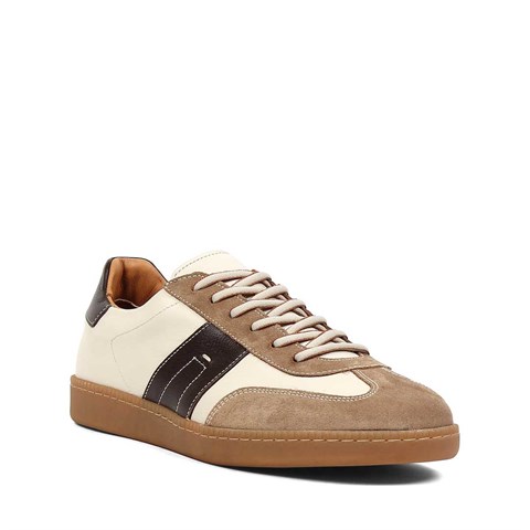 Erkek Taba Bağcıklı Süet Deri Sneaker