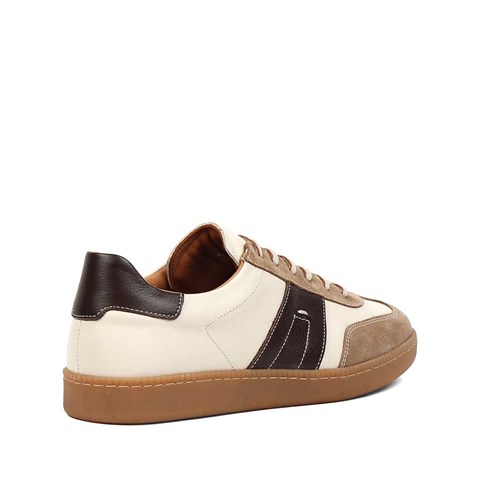 Erkek Taba Bağcıklı Süet Deri Sneaker