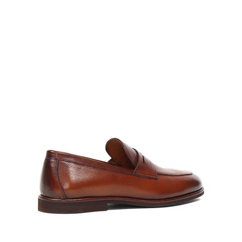 Erkek Taba Deri Loafer