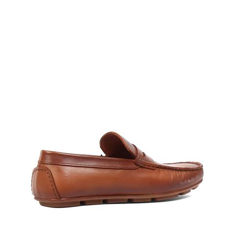 Erkek Taba Deri Loafer