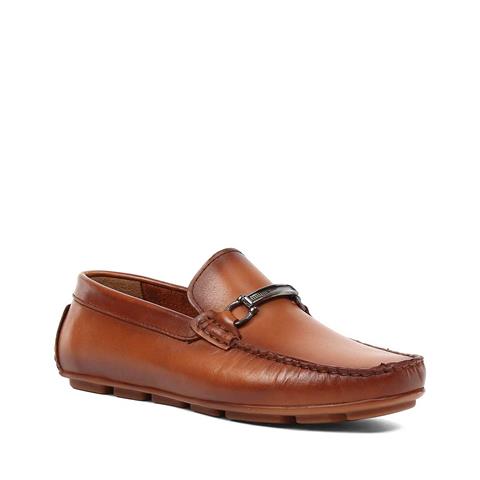 Erkek Taba Deri Loafer