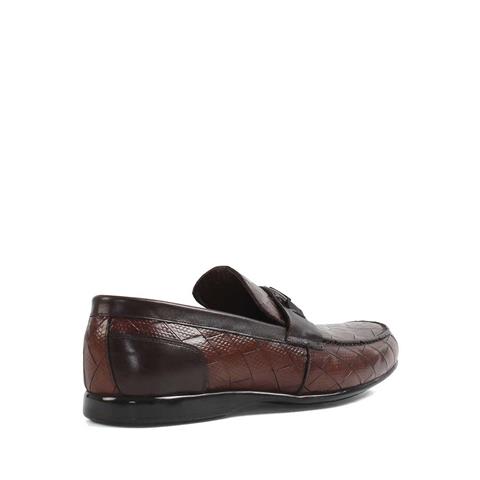 Erkek Taba Deri Loafer