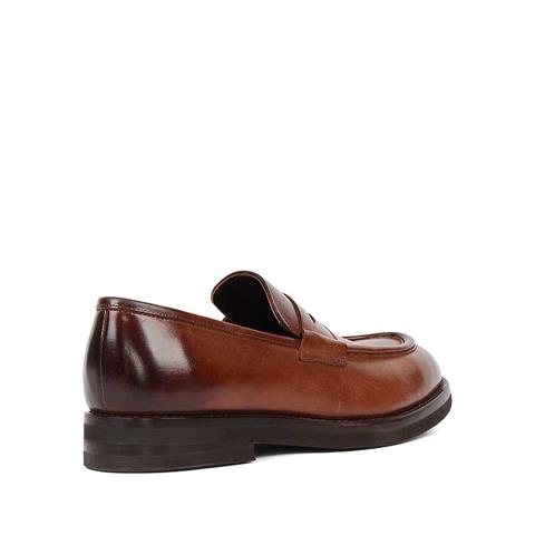 Erkek Taba Deri Loafer