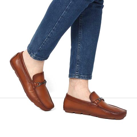 Erkek Taba Deri Loafer